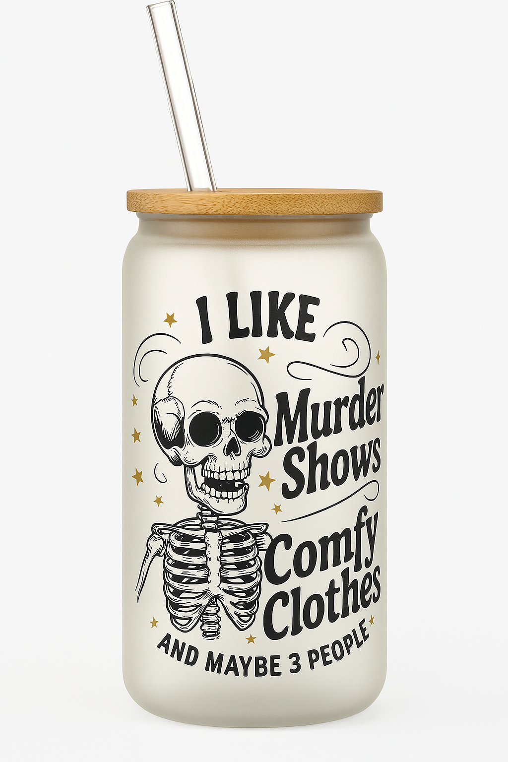 16OZ GLASS CAN MURDER SHOWS