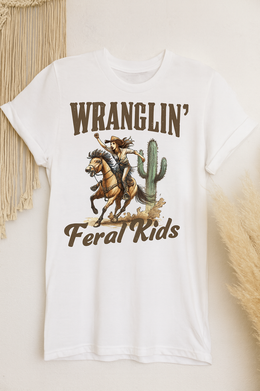 SHORT SLEEVE GRAPHIC TEE - WRANGLIN KIDS