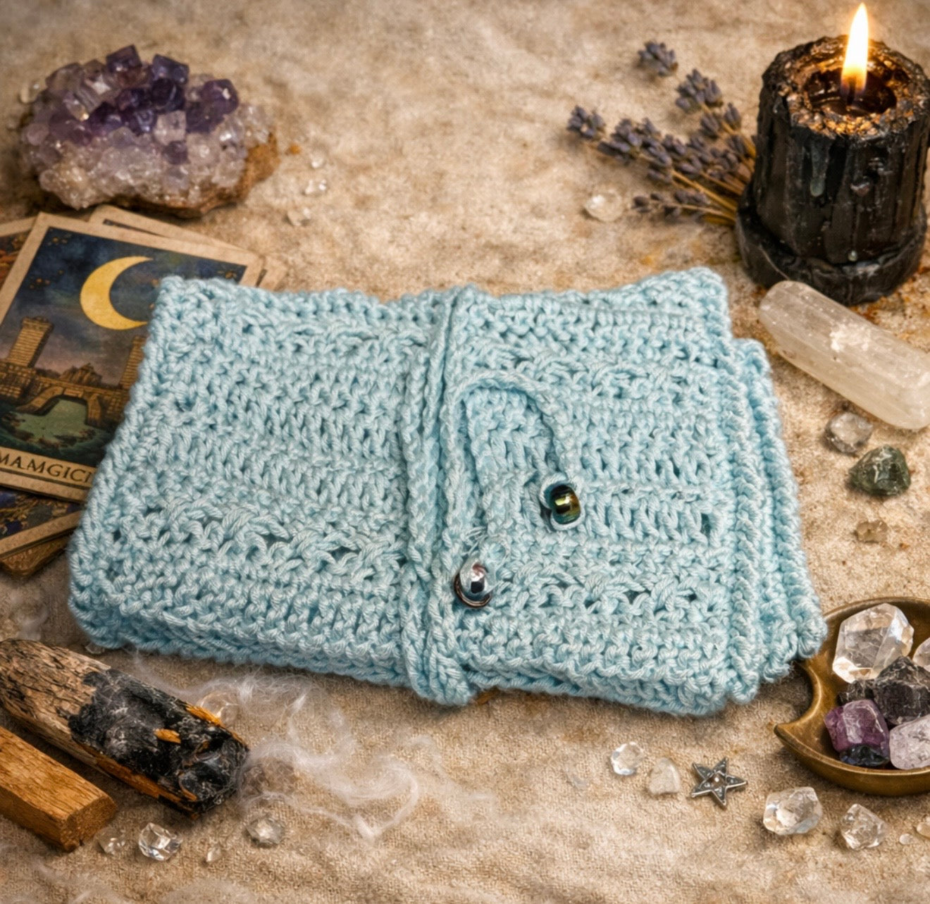 TAROT CARD POUCH - SKY BLUE