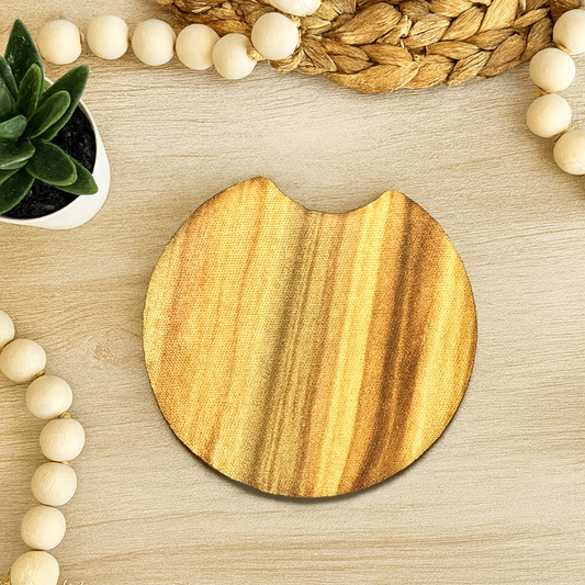 WOOD GRAIN CAR COASTERS