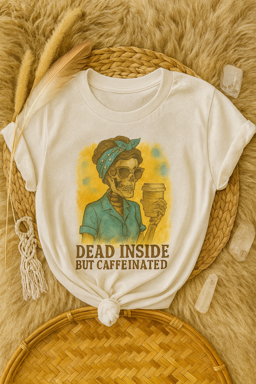 SHORT SLEEVE GRAPHIC TEE - DEAD INSIDE