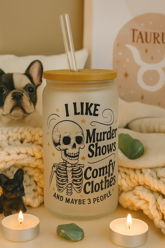 16OZ GLASS CAN MURDER SHOWS
