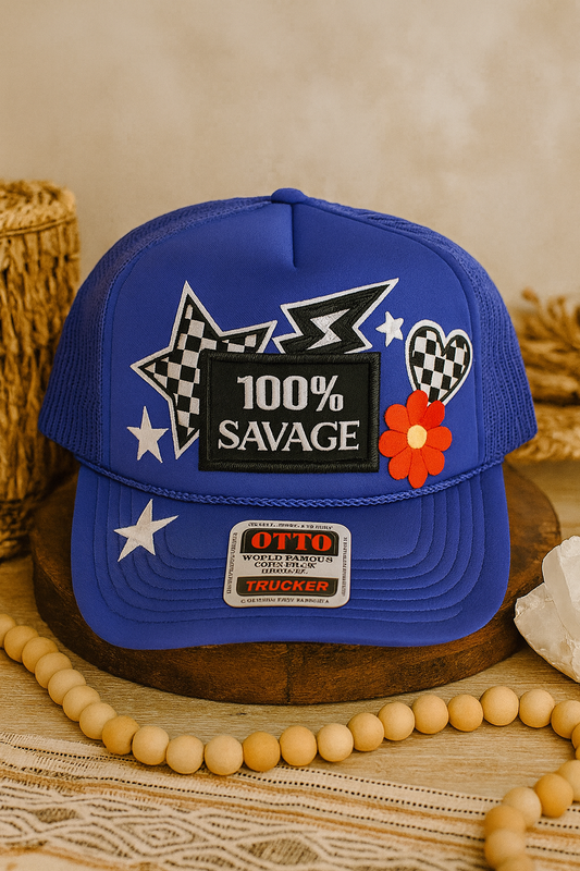 100% SAVAGE  TRUCKER HAT
