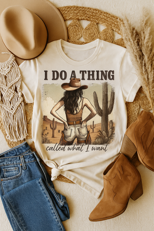 SHORT SLEEVE GRAPHIC TEE I DO A THING